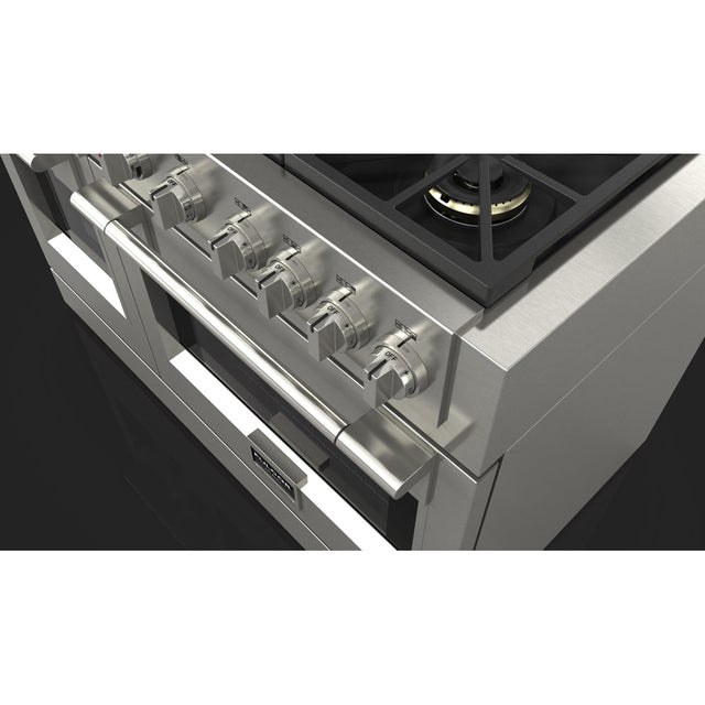 Fulgor Milano 48 in. 600 Series Pro All Gas Range with 6 Burners and Trilaminate Griddle in Stainless Steel (F6PGR486GS2)