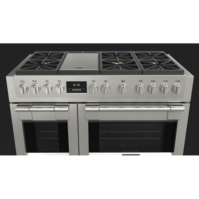Fulgor Milano 48 in. 600 Series Pro All Gas Range with 6 Burners and Trilaminate Griddle in Stainless Steel (F6PGR486GS2)