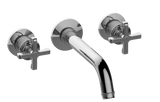 GRAFF Unfinished Brushed Brass Vignola Wall-Mounted Lavatory Faucet G-11631-R3WT-C20B-UBB