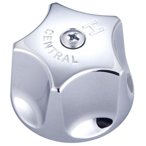 Central Brass G-398-H Round Fluted Handle With Screw-Hot in Polished Chrome