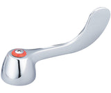 Central Brass G-4147-H Wrist Handle (4") With Red Index Ring & Screw-Hot in Polished Chrome