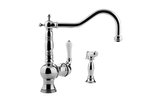 GRAFF Polished Chrome Kitchen Faucet with Side Spray G-4235-LC3-PC