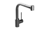 GRAFF Architectural Black Pull-Out Kitchen Faucet G-4625-LM41K-BK