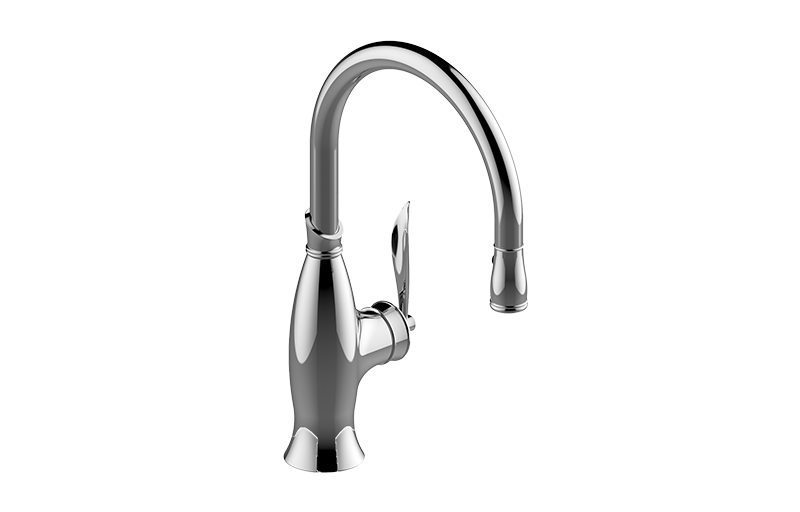 GRAFF Onyx PVD Pull-Down Kitchen Faucet G-4834-LM51-OX