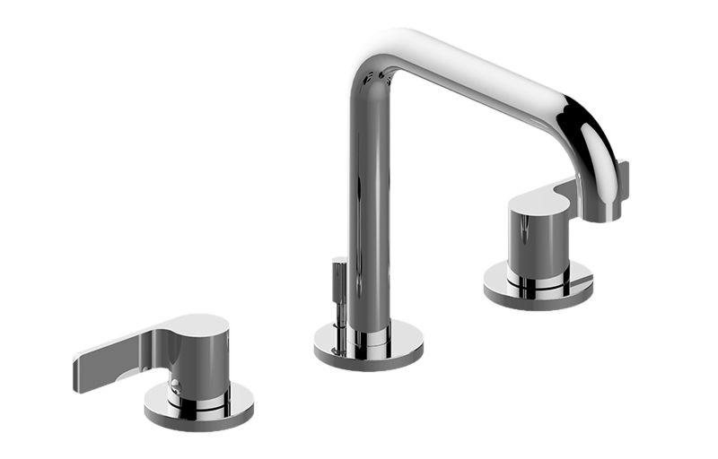 GRAFF Polished Nickel Terra Widespread Lavatory Faucet w/Lever Handle G-6711-LM46B-PN