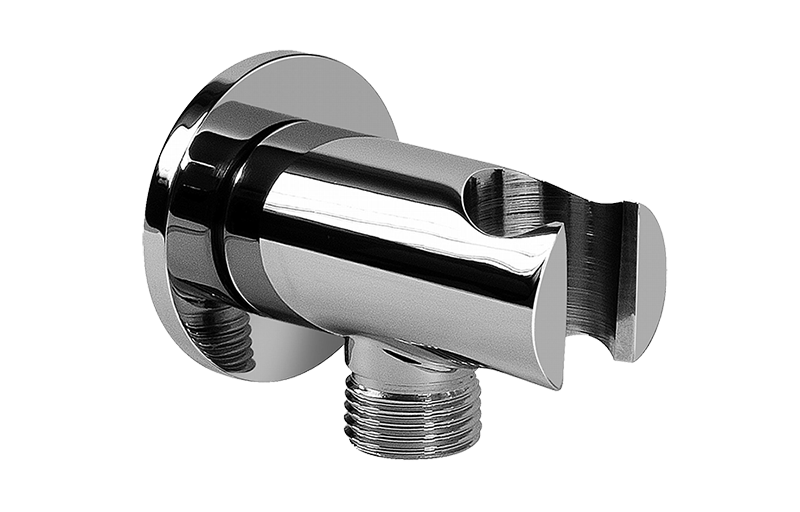 GRAFF Polished Chrome Handshower wall bracket w/Integrated Wall Supply Elbow G-8618-PC