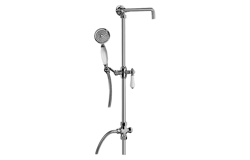 GRAFF Polished Nickel Exposed Riser with Handshower G-8932-LC1S-PN