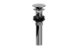 GRAFF Polished Nickel Push-Top Umbrella Pop-Up Drain with Overflow G-9956-PN