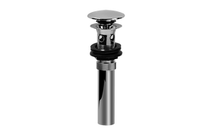 GRAFF Polished Nickel Push-Top Umbrella Pop-Up Drain with Overflow G-9956-PN
