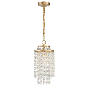 Gabrielle 1 Light Antique Gold Mini Pendant GAB-B7301-GA