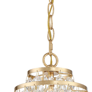 Gabrielle 1 Light Antique Gold Mini Pendant GAB-B7301-GA