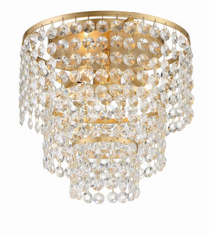 Gabrielle 3 Light Antique Gold Flush Mount GAB-B7303-GA