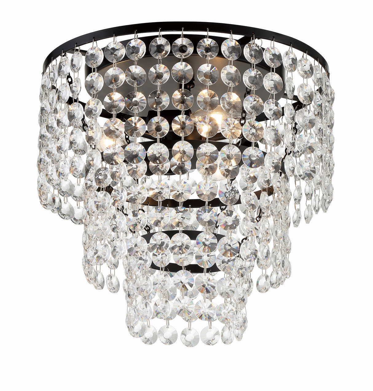 Gabrielle 3 Light Antique Gold Flush Mount GAB-B7303-GA