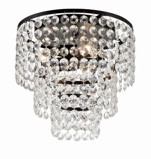 Gabrielle 3 Light Antique Gold Flush Mount GAB-B7303-GA