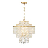 Gabrielle 4 Light Antique Gold Chandelier GAB-B7304-GA