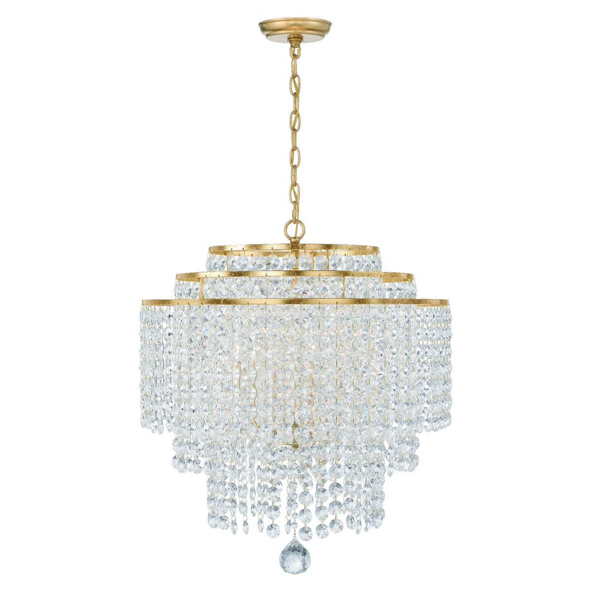 Gabrielle 6 Light Antique Gold Chandelier GAB-B7305-GA