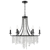 Gabrielle 6 Light Matte Black Chandelier GAB-B7306-MK
