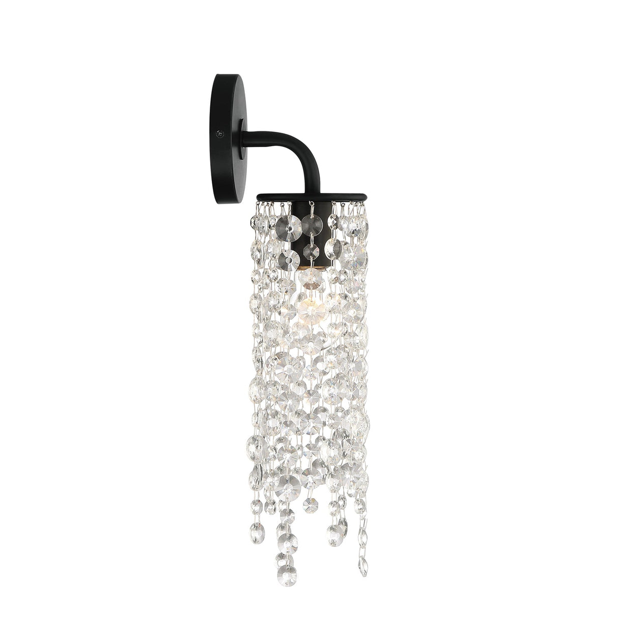 Gabrielle 1 Light Matte Black Sconce GAB-B7311-MK