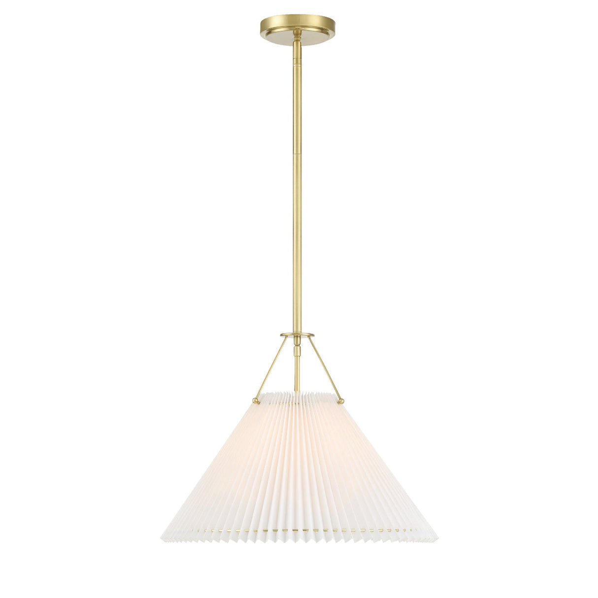 Gamma 1 Light Aged Brass Chandelier GAM-71003-AG