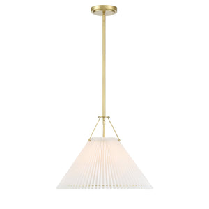 Gamma 1 Light Aged Brass Chandelier GAM-71003-AG