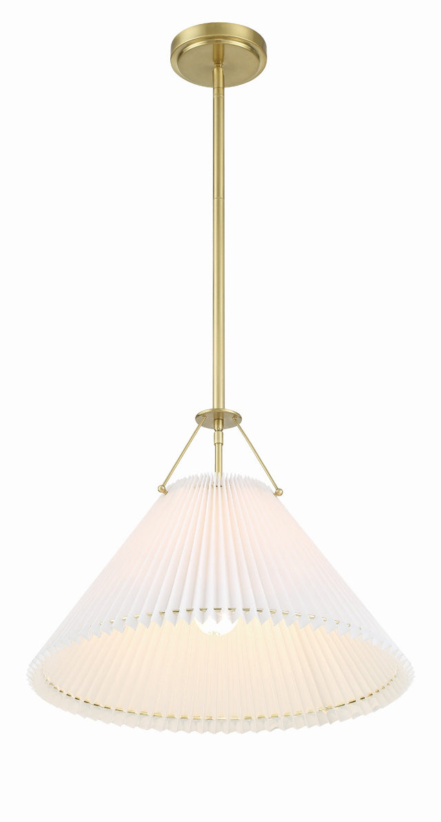 Gamma 1 Light Aged Brass Chandelier GAM-71003-AG