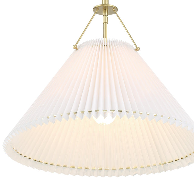 Gamma 1 Light Aged Brass Chandelier GAM-71003-AG