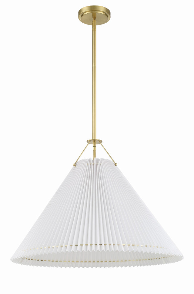 Gamma 1 Light Aged Brass Chandelier GAM-71005-AG