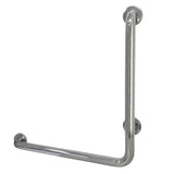 Made To Match Thrive In Place GBL1224CSL1 24-Inch X 24-Inch L-Shaped Grab Bar, 1-1/2 Inch O.D, Left Hand, Polished Stainless Steel