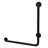 Made To Match Thrive In Place GBL1424CSL0 24-Inch X 24-Inch L-Shaped Grab Bar, 1-1/4 Inch O.D, Left Hand, Matte Black