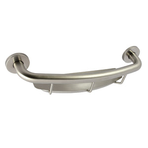 Meridian Thrive In Place GBS1854CS8 18-Inch Stainless Steel Grab Bar with Shelf, Brushed Nickel