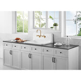 Petra Galley GCKWS302010 30-Inch x 20-Inch Cast Iron Wall Mount Kitchen Sink, White