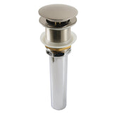 Trimscape GCL112BN Brass Pop Up Drain for Cast Iron Utility Sink, Brushed Nickel
