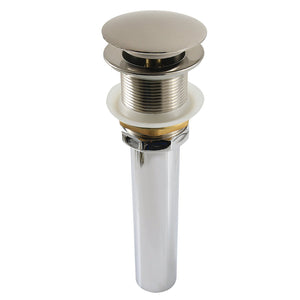 Trimscape GCL112BN Brass Pop Up Drain for Cast Iron Utility Sink, Brushed Nickel