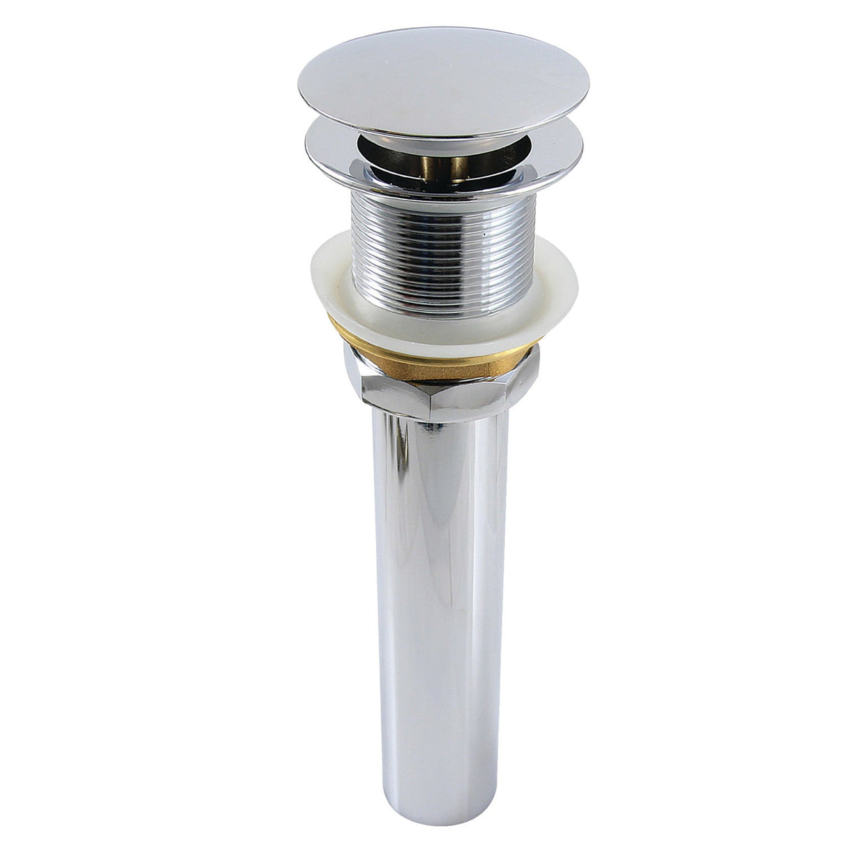 Trimscape GCL112CP Brass Pop Up Drain for Cast Iron Utility Sink, Polished Chrome