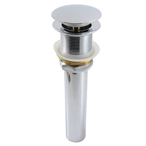 Trimscape GCL112CP Brass Pop Up Drain for Cast Iron Utility Sink, Polished Chrome