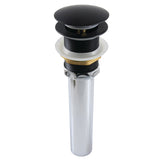 Trimscape GCL112MB Brass Pop Up Drain for Cast Iron Utility Sink, Matte Black