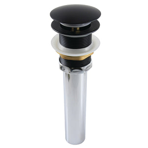 Trimscape GCL112MB Brass Pop Up Drain for Cast Iron Utility Sink, Matte Black