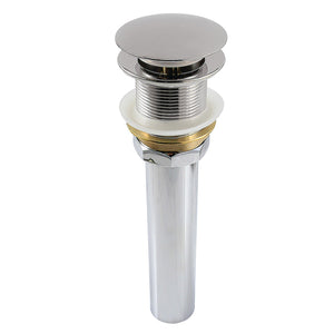 Trimscape GCL112PN Brass Pop Up Drain for Cast Iron Utility Sink, Polished Nickel