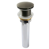 Trimscape GCL112VN Brass Pop Up Drain for Cast Iron Utility Sink, Black Stainless