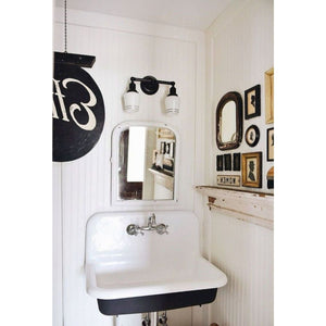 Towne GCLWS362019 36-Inch Cast Iron Wall Mount 2-Hole Single Bowl Utility Sink, White