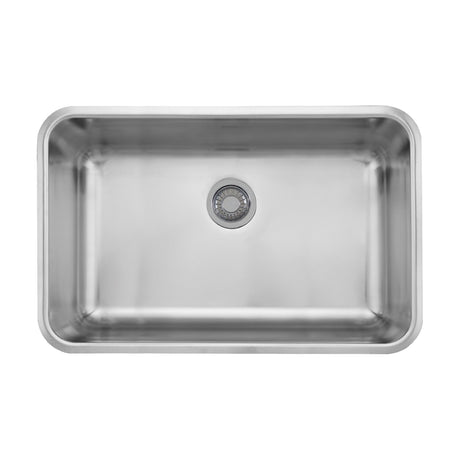 FRANKE GDX11028 Grande 30.12-in. x 19.1-in. 18 Gauge Stainless Steel Undermount Single Bowl Kitchen Sink - GDX11028 In Silk