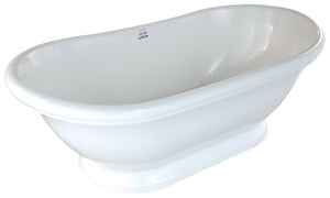 Hydro Systems GEO7035HTO-WHI GEORGETOWN 7035 METRO TUB ONLY-WHITE