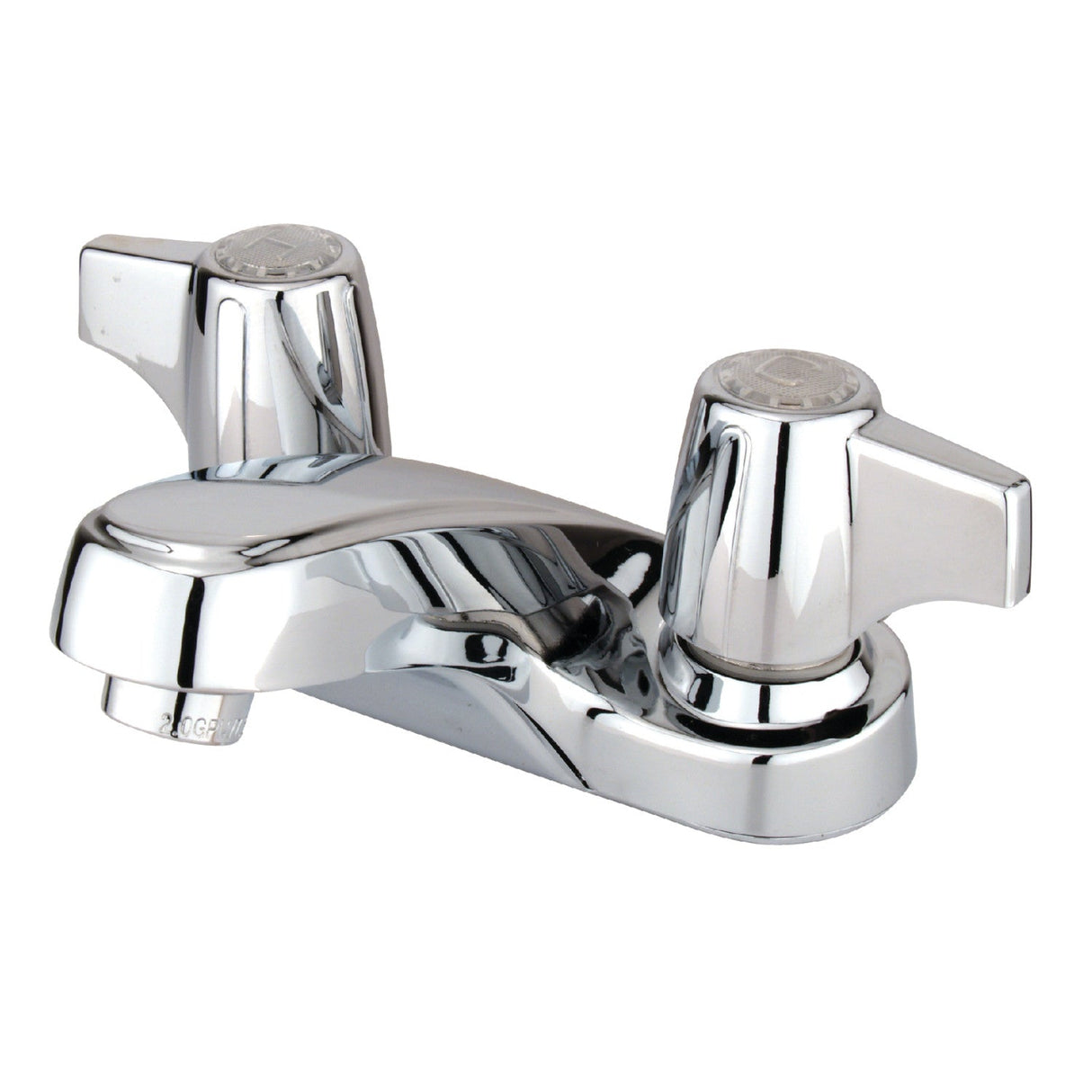 Americana GKB160LP Two-Handle 2-Hole Deck Mount 4" Centerset Bathroom Faucet, Polished Chrome