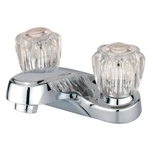 Americana GKB161LP Two-Handle 2-Hole Deck Mount 4" Centerset Bathroom Faucet, Polished Chrome