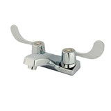 Americana GKB191G Two-Handle 2-Hole Deck Mount 4" Centerset Bathroom Faucet with Grid Strainer, Polished Chrome