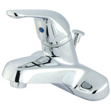Chatham GKB541B Single-Handle 3-Hole Deck Mount 4" Centerset Bathroom Faucet with Brass Pop-Up, Polished Chrome