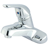 Chatham GKB541G Single-Handle 2-Hole Deck Mount 4" Centerset Bathroom Faucet with Grid Strainer, Polished Chrome