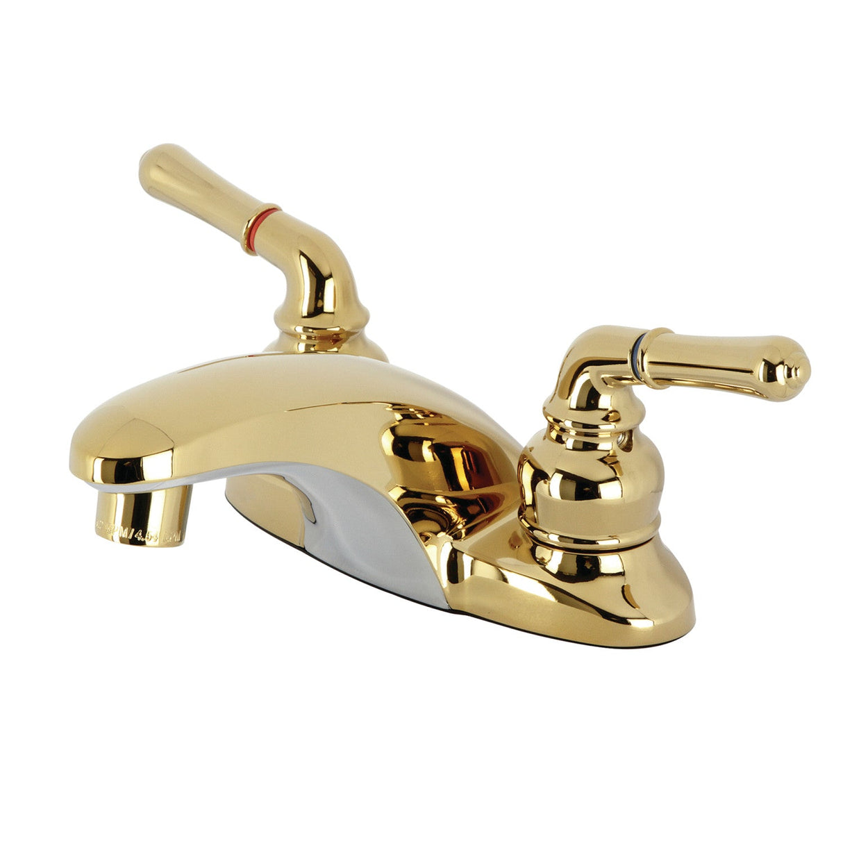 Magellan GKB622LP Two-Handle 2-Hole Deck Mount 4" Centerset Bathroom Faucet, Polished Brass