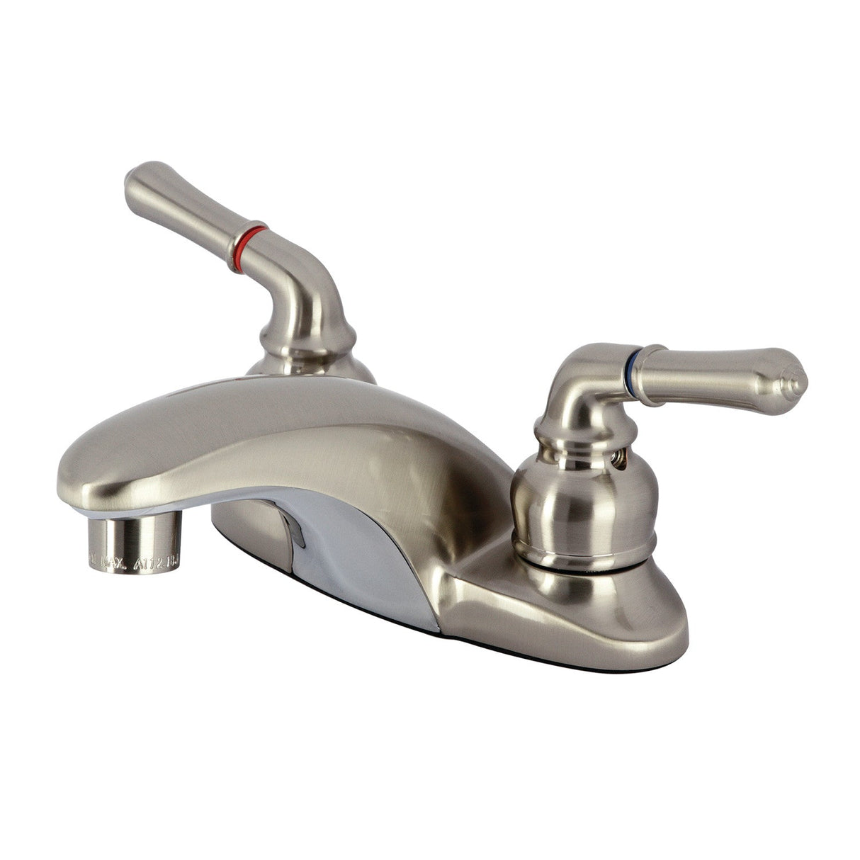 Magellan GKB628LP Two-Handle 2-Hole Deck Mount 4" Centerset Bathroom Faucet, Brushed Nickel