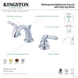 Magellan GKB911 Two-Handle 3-Hole Deck Mount Widespread Bathroom Faucet with Plastic Pop-Up, Polished Chrome